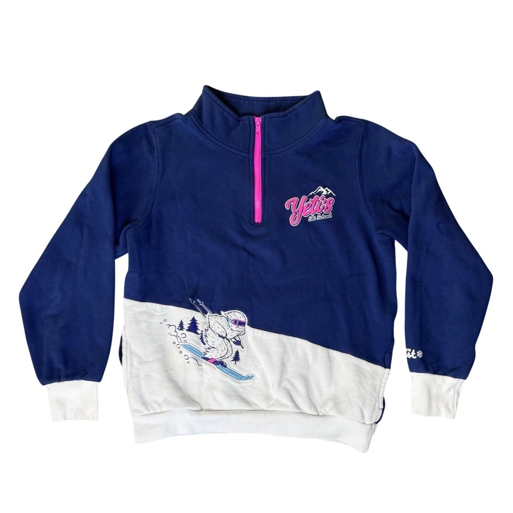 Disney Parks Expedition Everest Yeti's Ski School Quarter Zip Fleece Pullover M